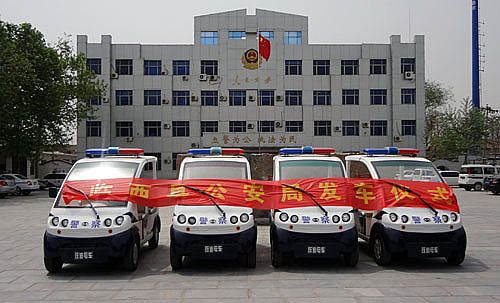電動(dòng)巡邏車(chē)臨西縣公安局發(fā)車(chē)儀式