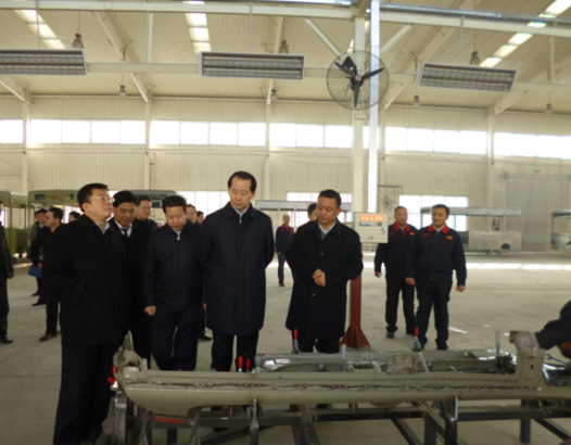 1月22日，石家莊市委副書記、市長王亮到我公司調研調研