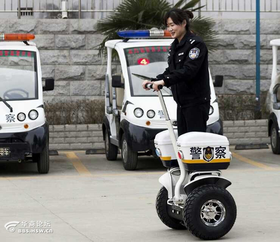 商洛公安獲贈的單警雙輪車將投入春節安保