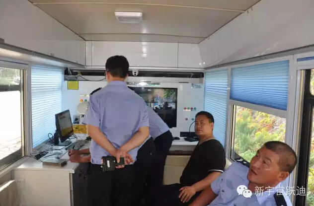 北京市56輛躍迪移動警務室全天候執勤，為大閱兵保駕護航（一）