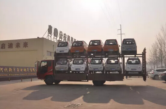 躍迪電動汽車批量發車邢臺—緊隨時代發展