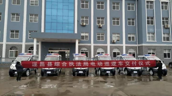 批量躍迪電動警用巡邏車順利發往浙江